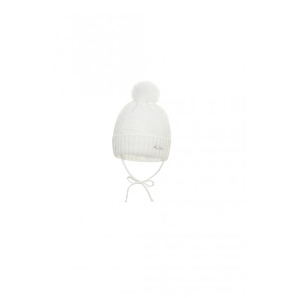 Biała czapka dla niemowlaka Viktor Broel