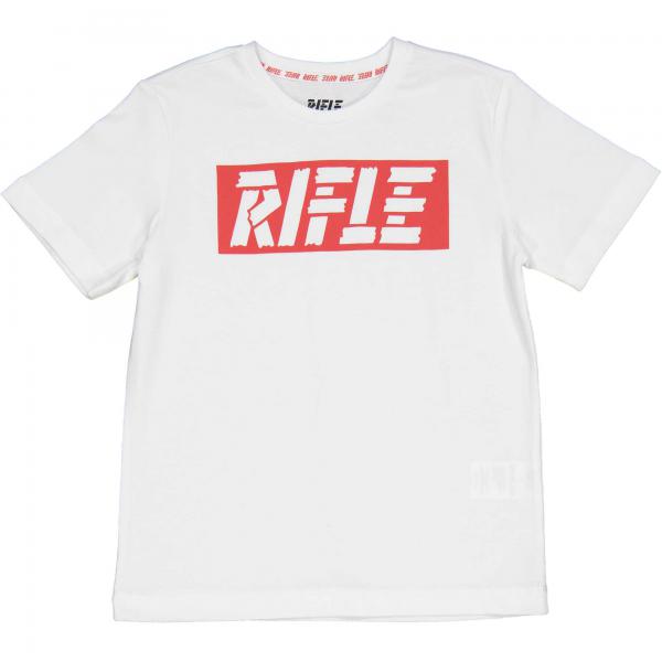 Biały T-shirt  chłopięcy 24404 Rifle