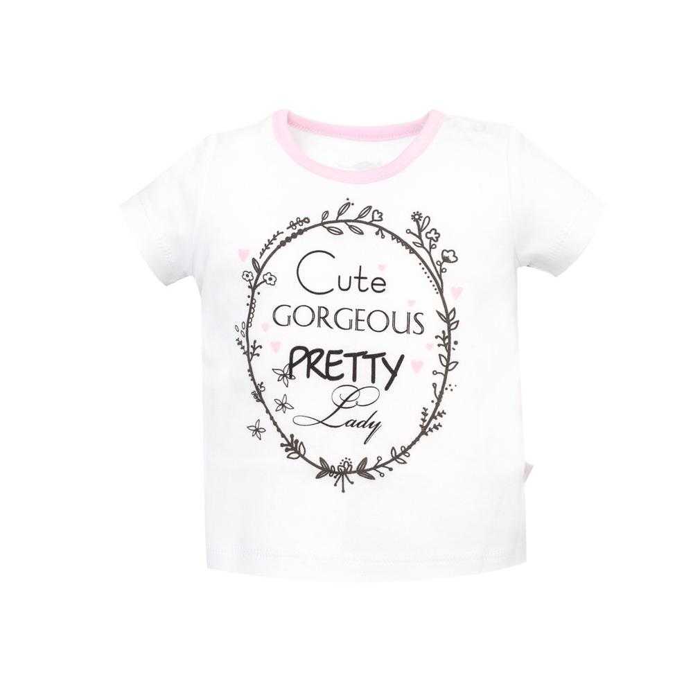 Biała bluzeczka dla dziewczynki Pretty