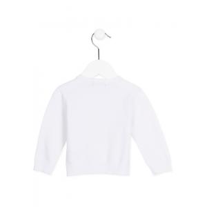 Biały sweterek rozpinany LOSAN X28-5004AD