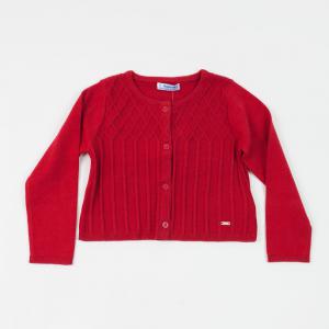 Bolerko sweterek czerwony 4326 Mayoral