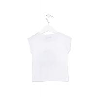 Biała koszulka dla dziewczynki Losan 816-1010ad